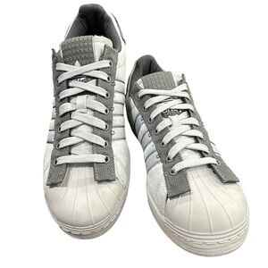 Adidas Original Superstar Parley Tennis Shoes Size 9 Mens GX6986 Lt Gray Suede